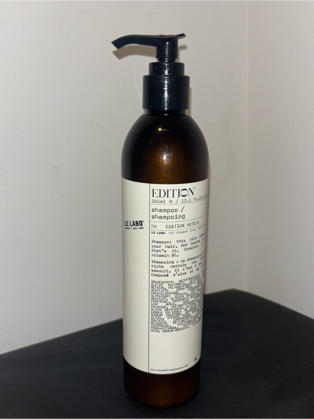 Le Labo Edition Hotel Shampoo- DISCONTINUED 12oz size